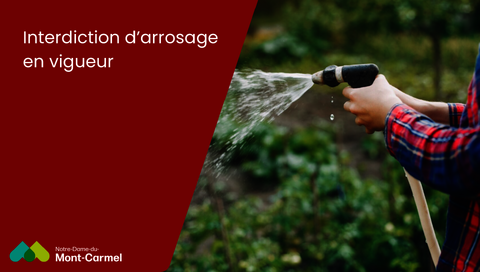 Interdiction d'arrosage