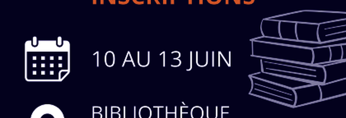 Inscription au club de lecture estival!