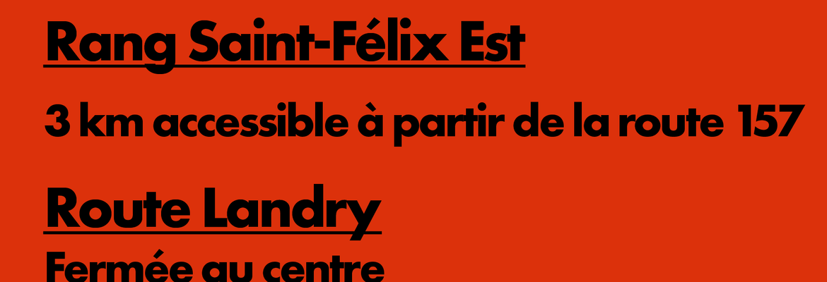 Rang Saint-Félix - Mise à jour