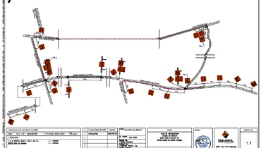 Travaux d'Hydro-Québec sur le rang Saint-Flavien - 29 juillet