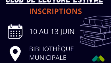 Inscription au club de lecture estival!