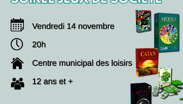 Soirée jeux de société